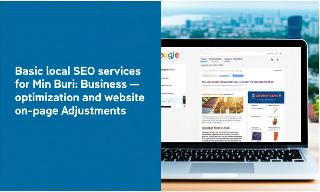 บริการ SEO พื้นฐานสำหรับธุรกิจในเขตมีนบุรี: Local SEO, Google My Business และการปรับหน้าเว็บไซต์