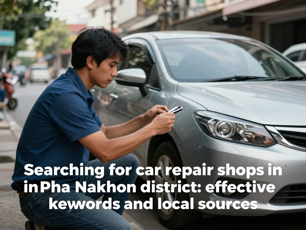 วิธีค้นหาอู่ซ่อมรถในเขตพระนคร: คำค้นหา (keywords) ที่ใช้ได้ผลและแหล่งข้อมูลท้องถิ่น