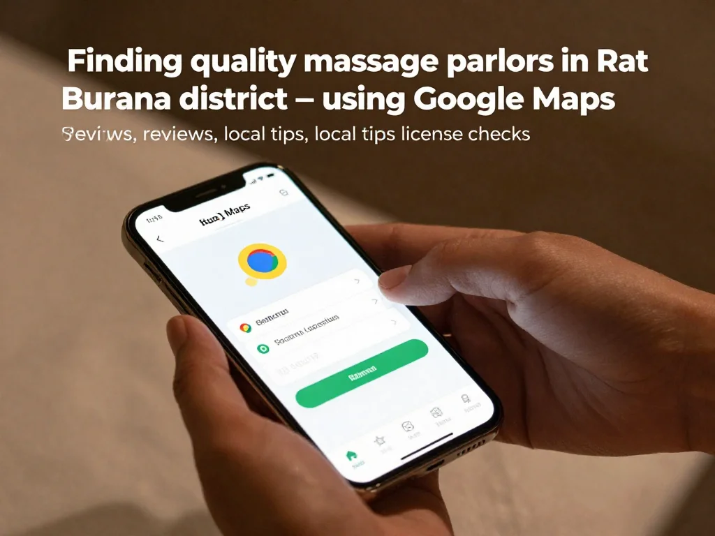 วิธีค้นหาร้านนวดคุณภาพในเขตราษฎร์บูรณะ — ใช้ Google Maps รีวิว คำแนะนำท้องถิ่น และการตรวจสอบใบอนุญาต