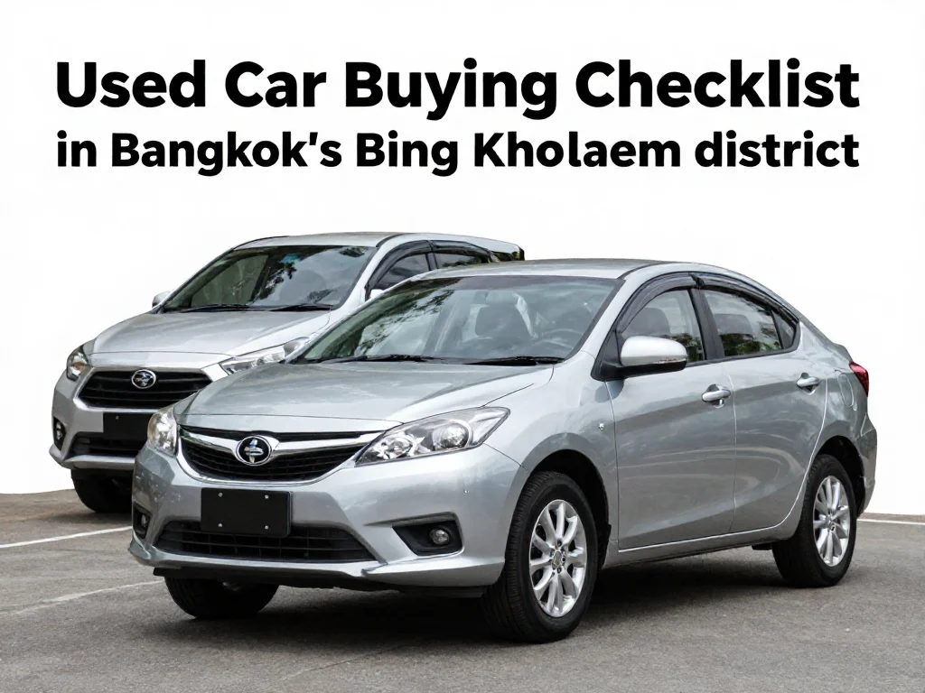 เช็กลิสต์ก่อนซื้อรถมือสอง เขตบางคอแหลม: เอกสาร ประวัติรถ และการทดลองขับ