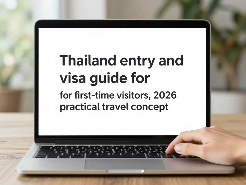 Thailand Entry and Visa Requirements for First-Time Visitors: A Practical 2026 Guide